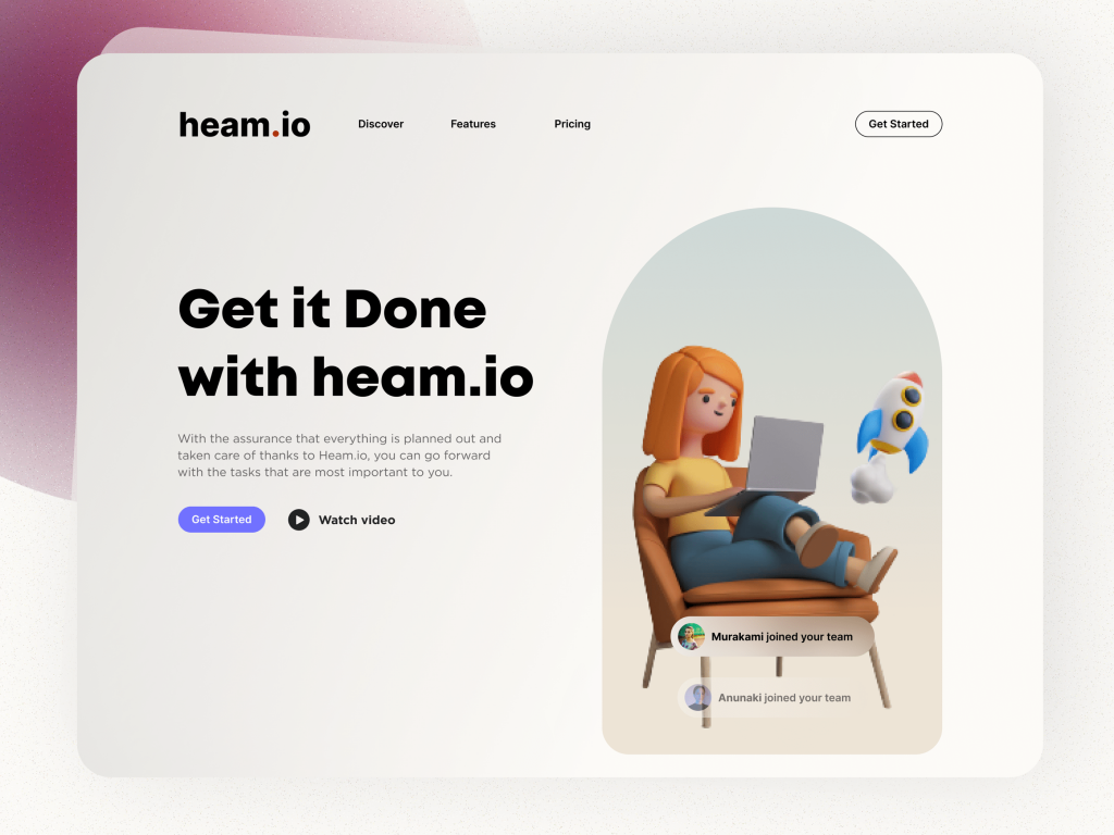 Heam - Website for Team Management Software