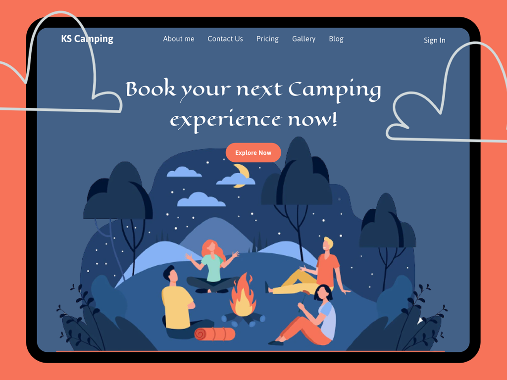 KS Camping web design